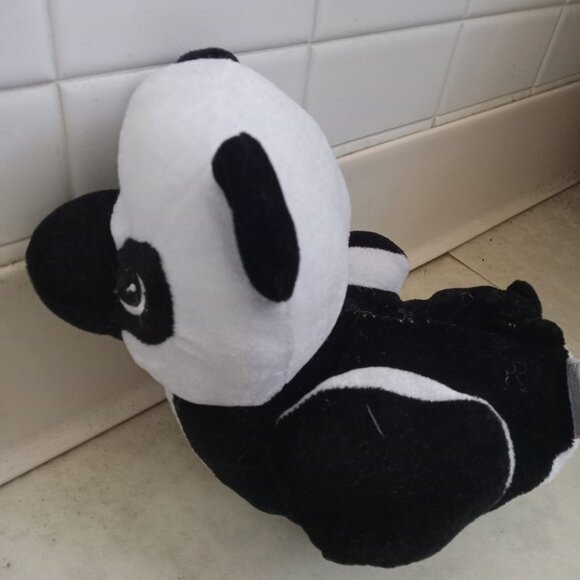 Rare Rinco Black White Panda Duck Stuffed Animal Plush (2011) - Picture 2 of 4